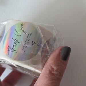 Holographic 1.5" Thank You Stickers - 500
